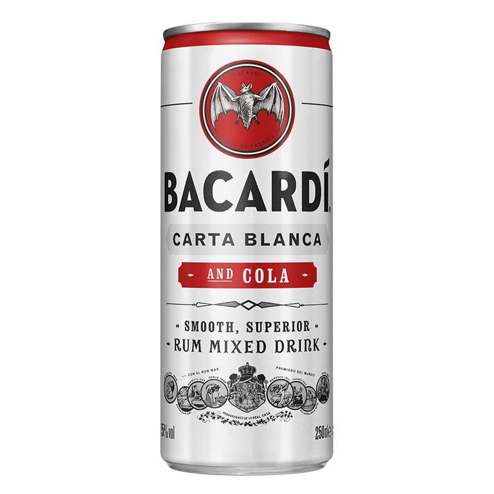Бакарди минус. Rum Bacardi carta Blanca. Бакарди с колой. Ром бакарди с колой. Бакарди в жестяной банке.
