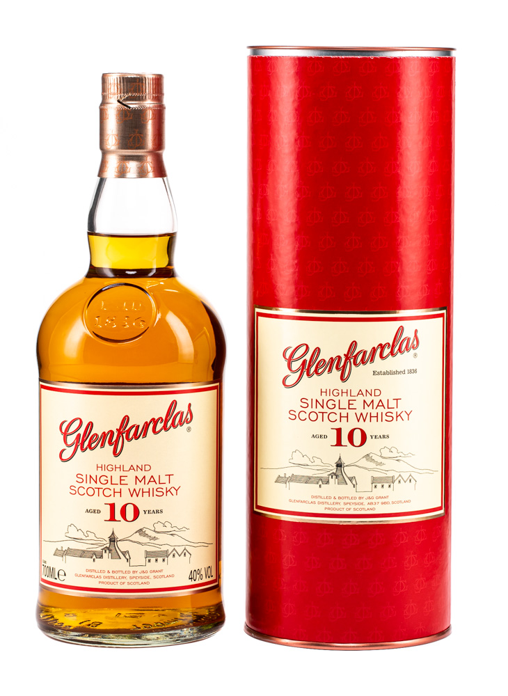 Glenfarclas 10 Years Single Highland Malt Scotch Whisky mit Etui kaufen |  Gustero