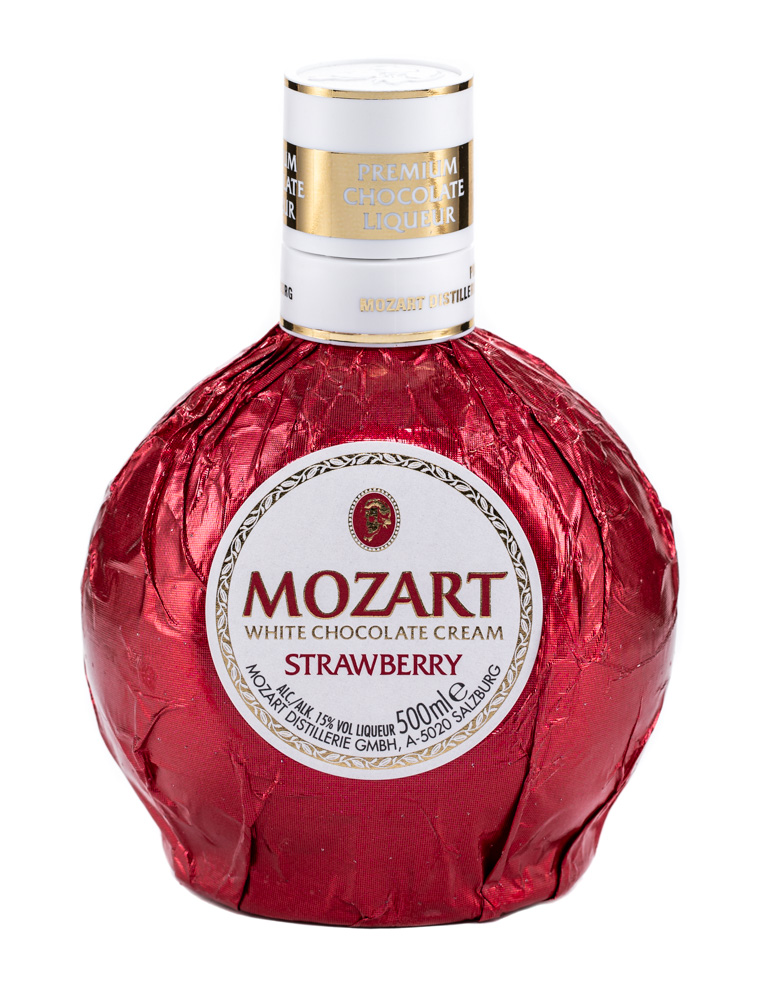 Mozart White Chocolate Strawberry Cream Liqueur 50cl. Buy now. | Gustero