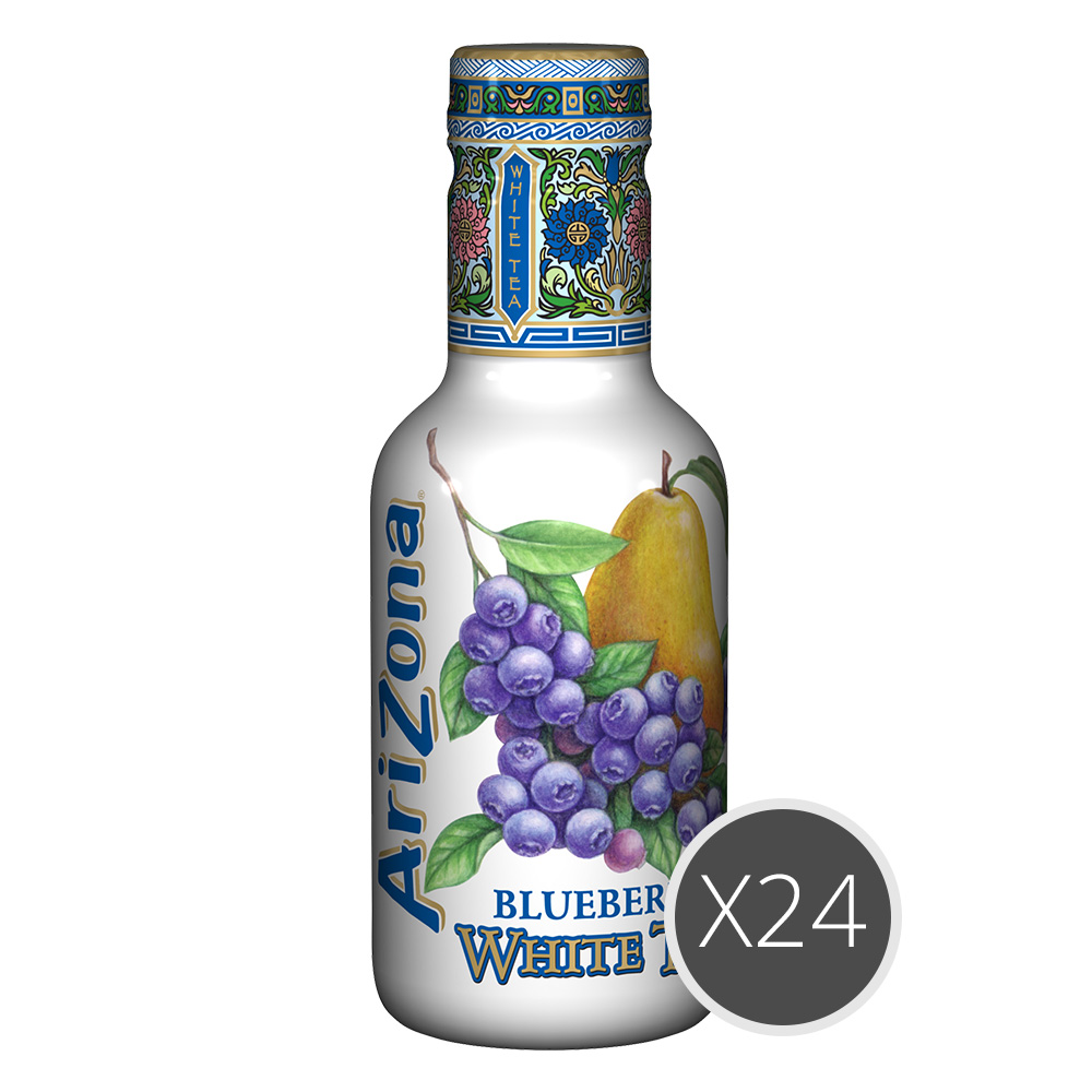 AriZona Blueberry (Heidelbeere) White Iced Tea PET 24x50cl. Jetzt